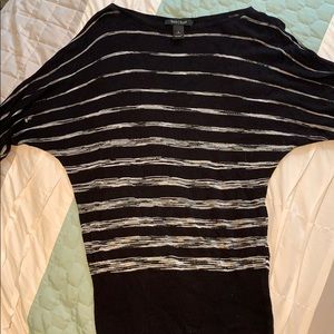 Black and white blouse